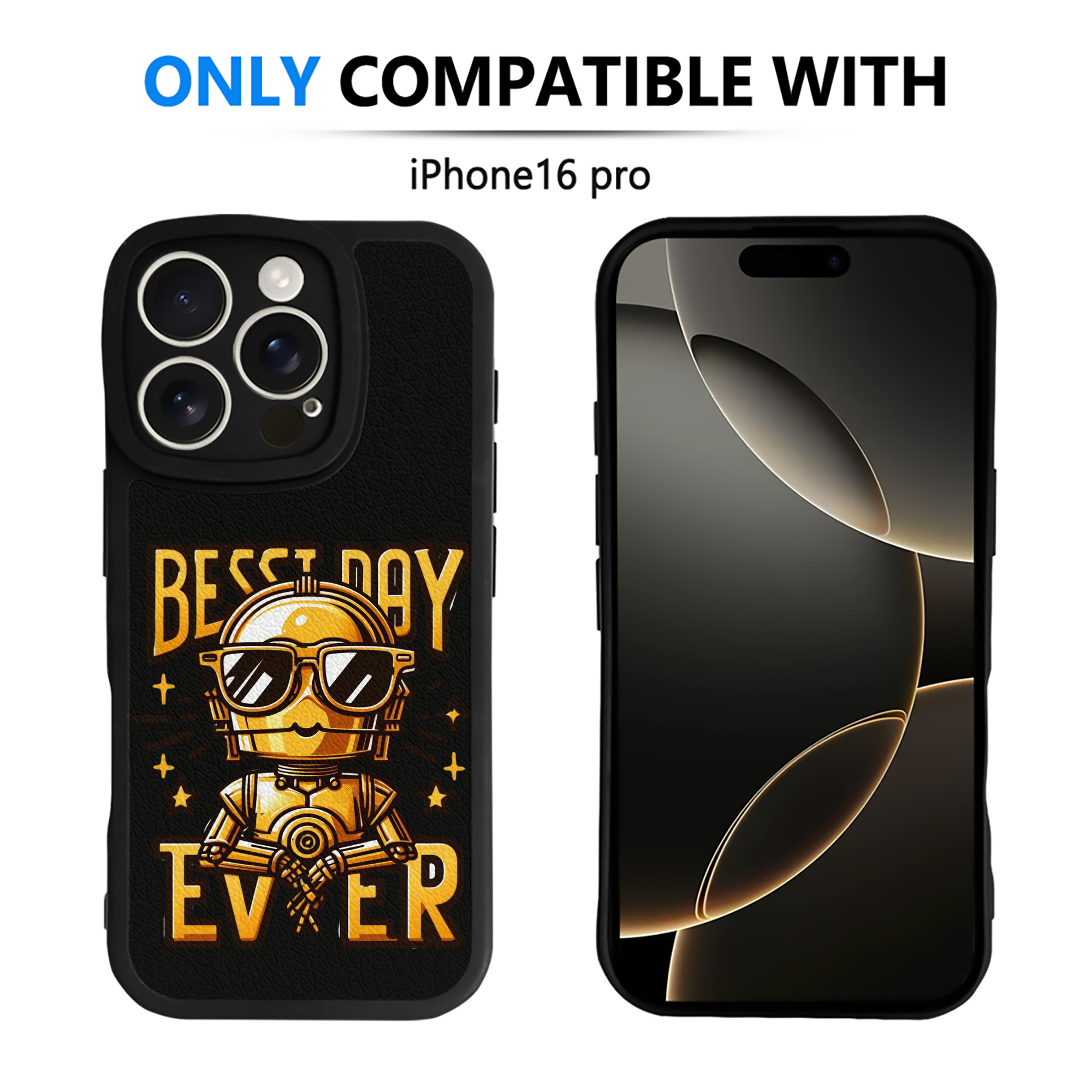 （画像用） スター・ウォーズ Star Wars 【iPhone 16シリーズ対応】シリコンスマホケース（レザー調） 材質：シリコン